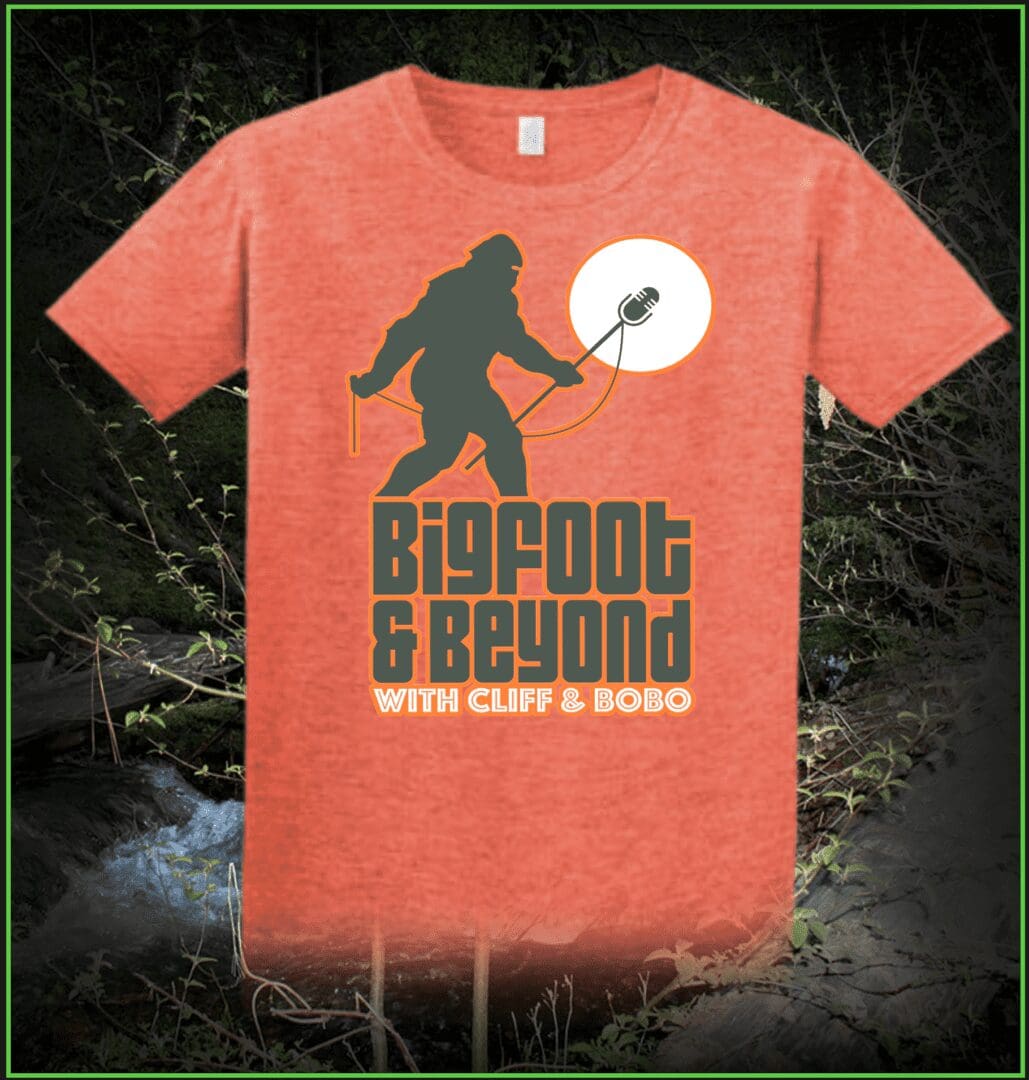 Orange Bigfoot & Beyond t-shirt design.